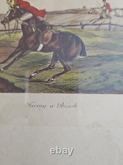 Henry Alkin (Alken) set of 6 framed antique equestrian hunt sporting prints
