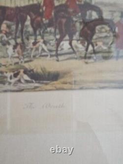 Henry Alkin (Alken) set of 6 framed antique equestrian hunt sporting prints