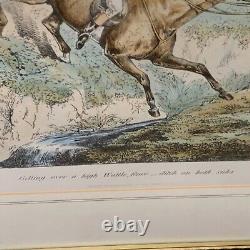 Henry Thomas Alken (1785 -1851) 3 X vintage hunting prints Of Etchings Framed