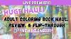 Huge Adult Coloring Book Haul Flip Throughs U0026 Reviews New Releases