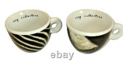 Illy Art Collection Espresso Cup Set Zebra Animal Print by Roberta Petrobelli