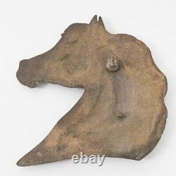 J. Triplett 1972 Horse Head Profiles Set of 5 Wall Art Bronze Plaques Equestrian