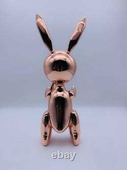 Jeff Koons after Rose Gold Rabbit Balloon Sculpture work certificate set