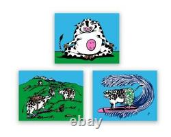Jim Pollock Cows On Vacation Waterwheel Charity Set