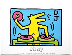 Keith Haring DJ Set Dog 1983 Pop Art Print Music Animal New York graffiti artist