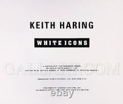 Keith Haring White Icons 1990 Set Of 5 Embossed Estate Signed Prints Gallart