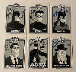 Kevin Conroy +4 Signed Mondo 4x6 Art Card Set Batman Animated Series JSA COA