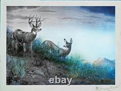 LARGE GAME ANIMALS Set of 5 Beautiful Rare Prints Signed by Les Kouba