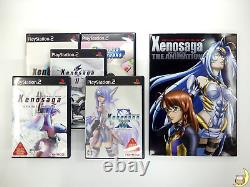 Lot 5 PS2 Xenosaga 1 2 3 Freeks Reloaded Set with Art Book The Animation