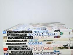 Lot of 23 DK Eyewitness Books Science History Art Animals Homeschool Set