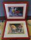 M&m Set Of Two Animation Lithograph 9x11 Inch Framed Artwork