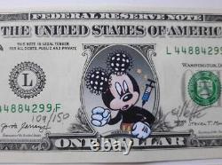 MICKEY MOUSE COVID VACCINE DOLLARS Set of 3 SIGNED NUMBERED JEFF GILLETTE