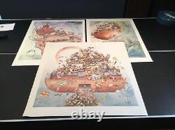 Mary Whyte Limited Edition Signed Numbered (3) Prints Noah's Ark Series 1981/82
