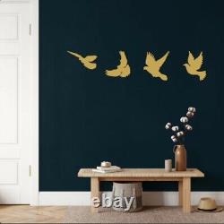 Metal Birds Wall Art, Home Living, Room Decor, Wall Hangings, Animal, Geese, Bedroom