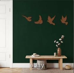 Metal Birds Wall Art, Home Living, Room Decor, Wall Hangings, Animal, Geese, Bedroom