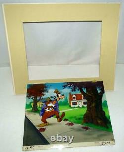 Minty Disney Goofy Production Animation Art Cel Set+lg. Image+framing Set