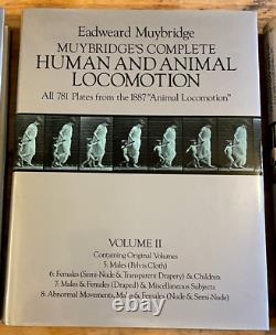 Muybridge's Complete Human and Animal Locomotion 3 Vol Set 1979 781 Plates