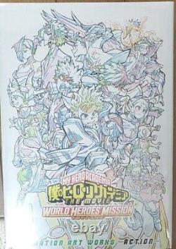 My Hero Academia World Heroes Mission Animation Art Works Book Set Action Chara