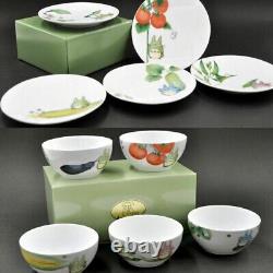 My Neighbor Totoro Vegetable series 5 Bowls and 5 plates Noritake 10 pcs set