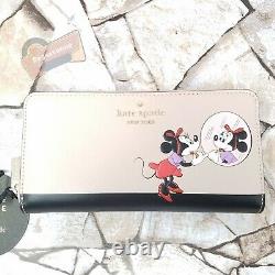 NWT Disney x Kate Spade Minnie Mouse Medium Duffle Continental Wallet Set