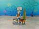 Nickelodeon Tv Spongebob Museum Animation Art Background Cel Set Up #u11