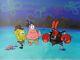 Nickelodeon Tv Spongebob Museum Animation Art Background Cel Set Up #u13
