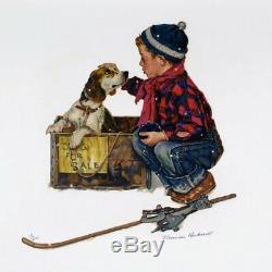 Original Norman Rockwell Puppy Love Suite Set of (4) Signed Lithographs 72/200