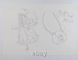 Original Ranma 1/2 Azusa Chan Anime Production Setting Notes Pencil Douga Copy