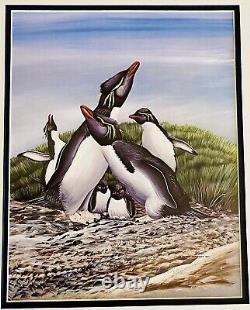 PETER HARRISON Complete set of 6, Penguins 1990, COA, lithographs