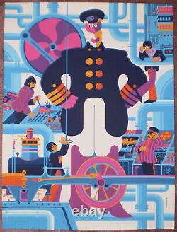 PINK VARIANT The Beatles Tom Whalen Yellow Submarine 5 Print Folio Poster #d 135