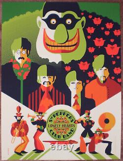 PINK VARIANT The Beatles Tom Whalen Yellow Submarine 5 Print Folio Poster #d 135