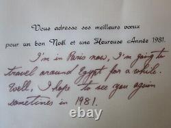 Paul Guiramand Litho Horses & Letter From Kiyotsugu to Marc Chagall Signed Litho