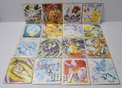 Pokemon Shikishi Art Series 4 Complete Set 16 Boards Illustration colored paper