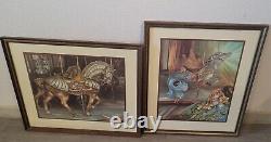 R. L Crouse Armored Horse & Hippocampus 13/200 Print Signed, COA