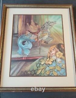 R. L Crouse Armored Horse & Hippocampus 13/200 Print Signed, COA