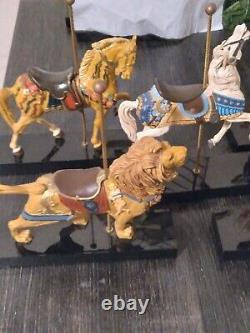 Rare Vintage The Art Of The Carousel Collection by Hamilton Complete Set