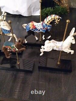 Rare Vintage The Art Of The Carousel Collection by Hamilton Complete Set