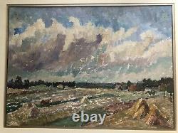 Reduced For quick Sale! Vintage Oil Pastels Paintings From Whitney M. Hubbard