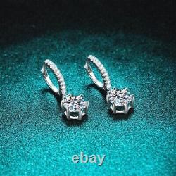 Regal 1ct Diamond Earring Set in White Gold Lab-Created