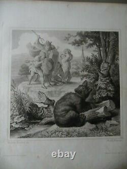 Reineke Fuchs Reynard the Fox Goethe. 27 German Etchings Kaulbach 1846 1st Ed