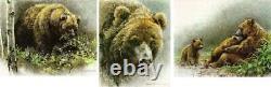 Robert Bateman Grizzly Bear Set Predator Portfolio