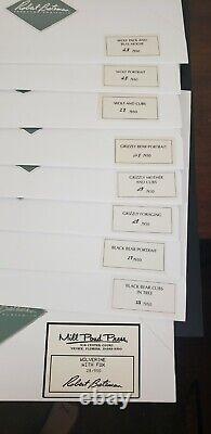 Robert Bateman The Predator Portfolio Complete Set 228/950 Signed