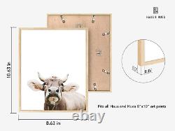 Rustic Farm Animal Pictures Set of 6 by Haus and Hues, Farmhouse Wall Art & Co