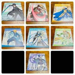 SAO Sword Art Online Sega Cafe Limited Art Panel All 7 types set