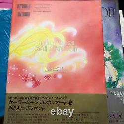 Sailor Moon 5 original art books & 2 Anime Albums Set Naoko Takeuchi Collection