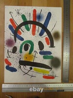 (Set 1) Five famous original 1972 colour lithographs by Joan Miró