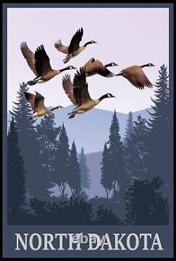 Set Of 10 Travel Posters North & South Dakota Wild Life Collection Wilderness