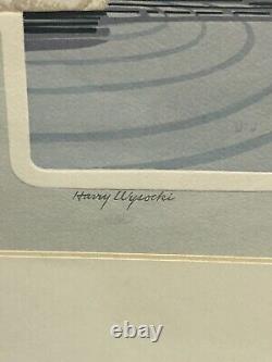 Set Of 2 Vintage Autographed Harry Wysocki Swan Birds Prints