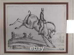 Set Of 3 Antique Prints By Philippe Ledieu Produced Around 1800-Riders On Horses