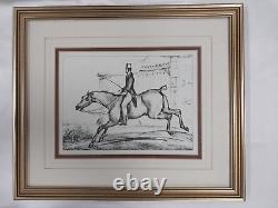 Set Of 3 Antique Prints By Philippe Ledieu Produced Around 1800-Riders On Horses